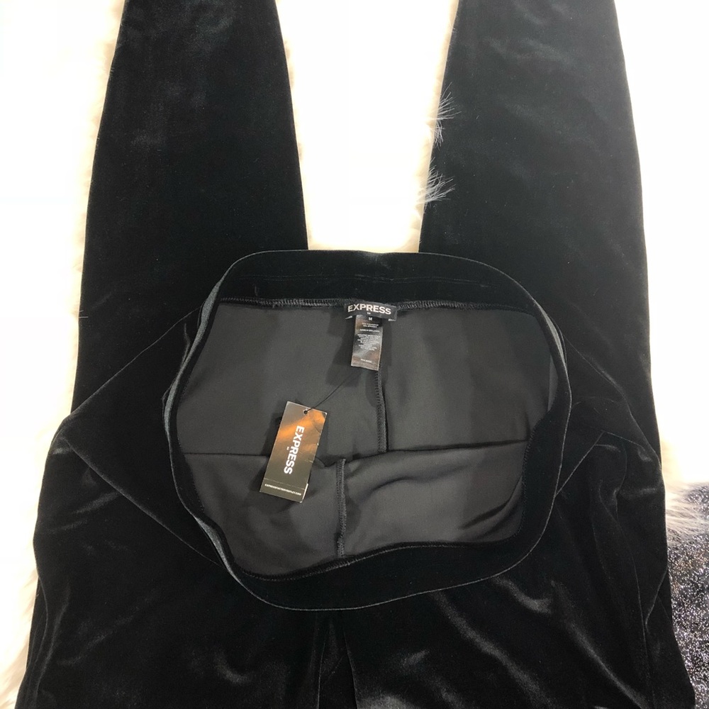 Express black velvet leggings - Picture 2 of 4